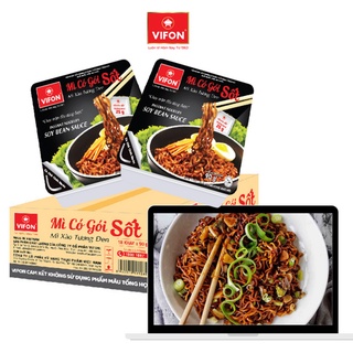 Thùng 18 mì xào tương đen/ sa tế / hải sản vifon 90g/khay