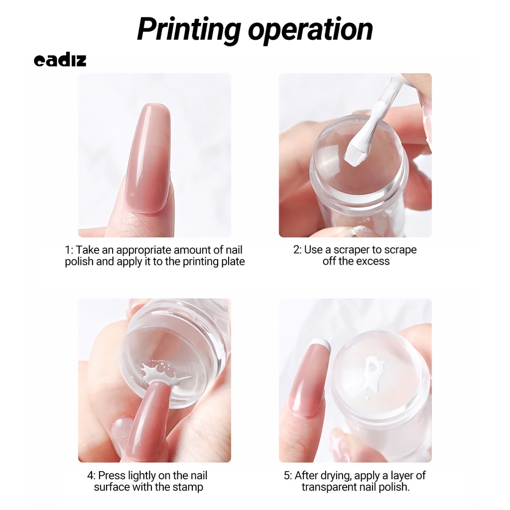 Con Dấu In Hình Trang Trí Móng Tay Chống Gãy