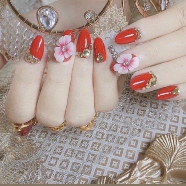 Hoa Bột -  Hoa Nail 9 Cánh Giá 1bông