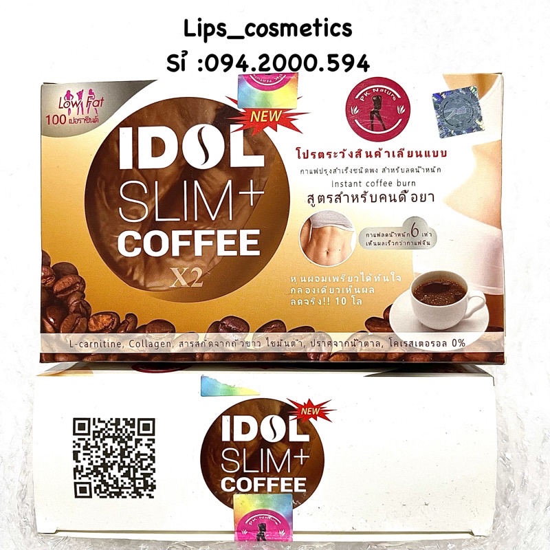 (GIẢM MẠNH - CHÍNH HÃNG) CÀ PHÊ HỖ TRỢ GIẢM CÂN IDOL SLIM COFFEE  CHUẨN MẪU CŨ