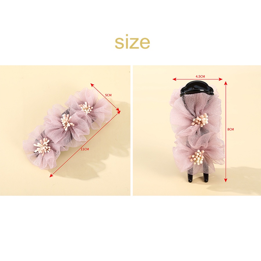 Kẹp Tóc Dạng Lưới Hình Hoa Thời Trang Hàn Quốc Cho Nữ