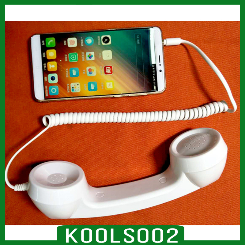 3.5mm Mic Retro Cell Telephone Handset Phone Classic Receiver Red