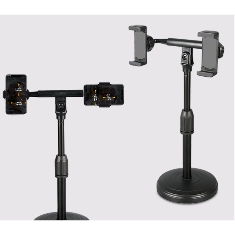 Giá đỡ điện thoại HN02 dành cho các streamer chuyên nghiệp, hỗ trợ livestream và quay video tiện lơi.