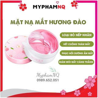 Hộp 60 miếng mặt nạ mắt Đào BIOAQUA dưỡng ẩm giúp mờ thâm bọng mắt làm mịn và săn chắc da MyphamNQ
