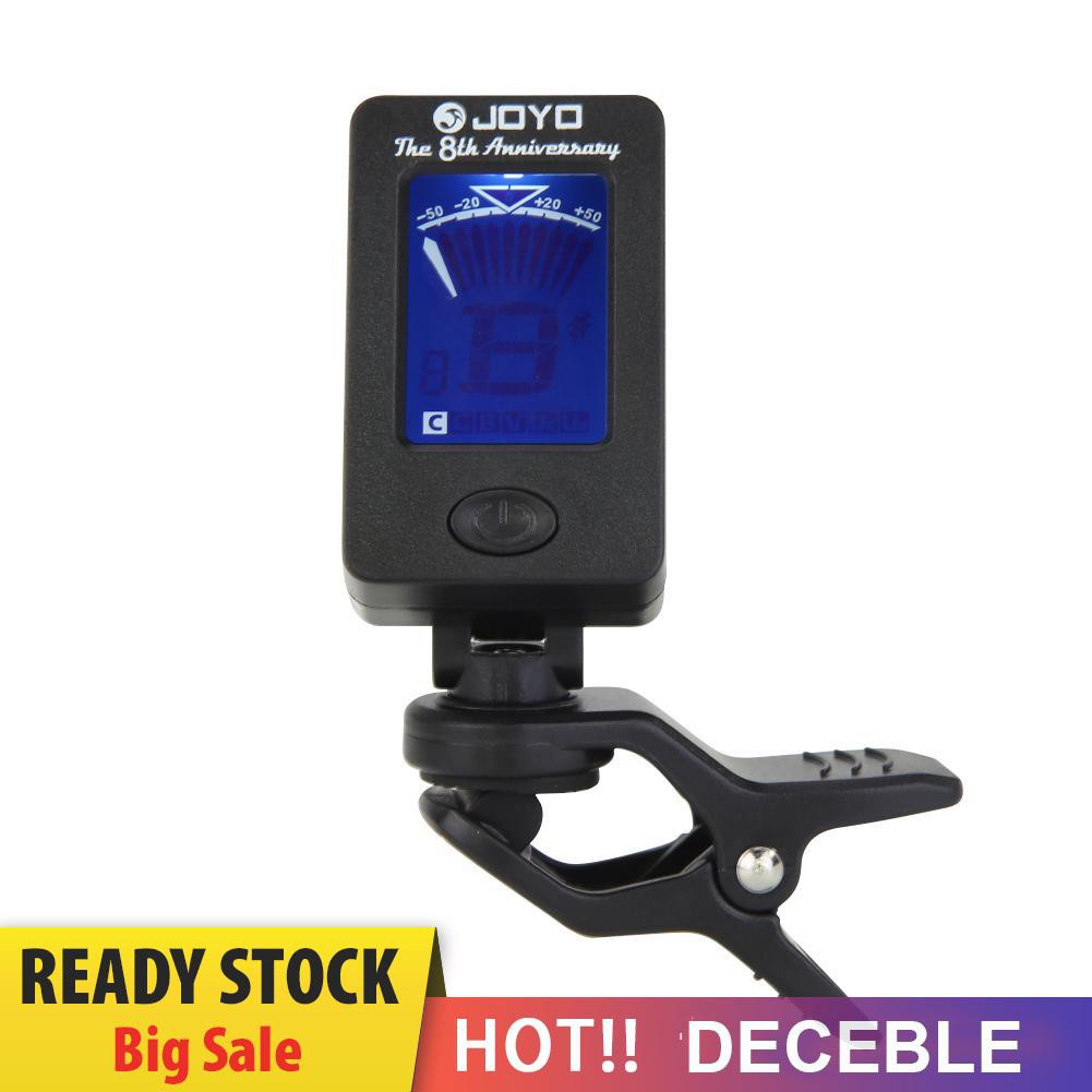 Deceble JOYO JT-01 Clip-on Guitar Tuner Violin Ukulele Chromatic Bass Accessories