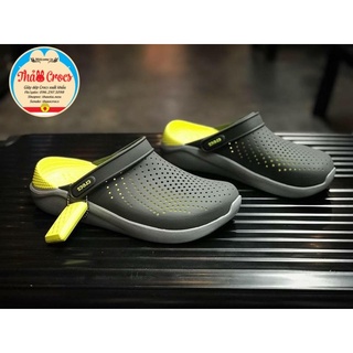 Dép sục thời trang nam nữ Cross Literide xám lót vàng