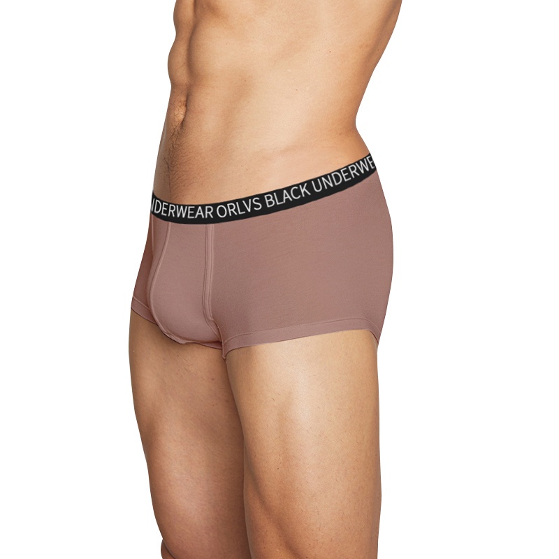 ORLVS Quần lót boxer mềm mại thoáng khí thiết kế thời trang cho nam 3 màu or6115
