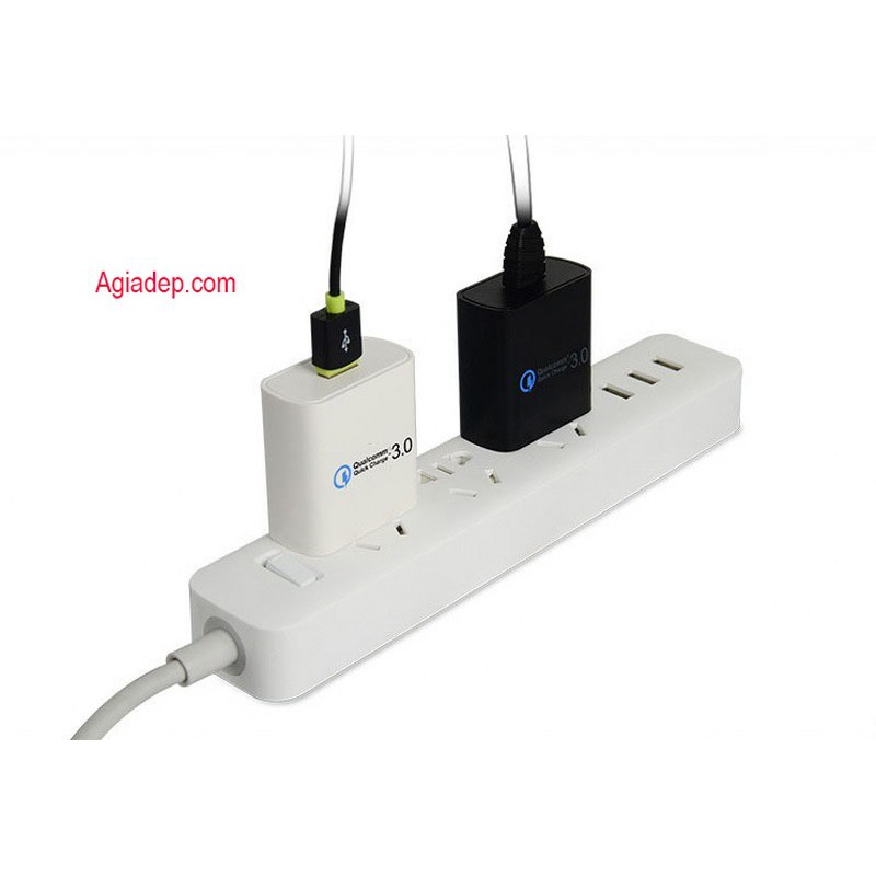 Củ sạc USB công nghệ QC3.0 (Sạc nhanh) Qualcomm - Hàng Xịn của Agiadep