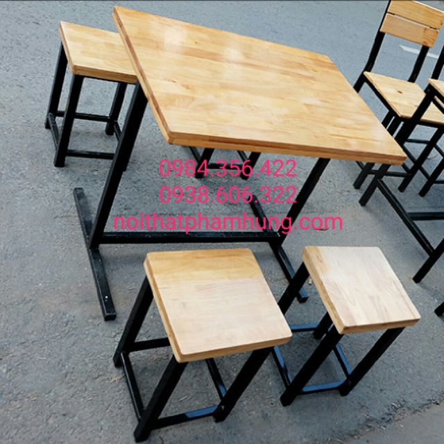 Bộ bàn ghế gỗ sắt giá rẻ