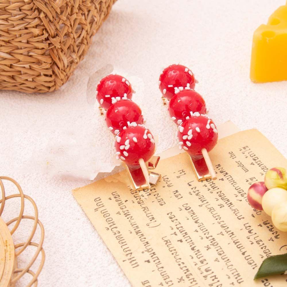 USNOW Kẹp Tóc Kim Loại Hình Trái Ớt Thời Trang Cho Nữ