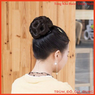 BÚI TÓC GIẢ BÔNG HOA HÀNG CAO CẤP