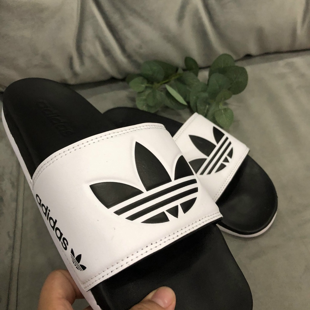 Dép adidas thể thao nam quai trắng có video