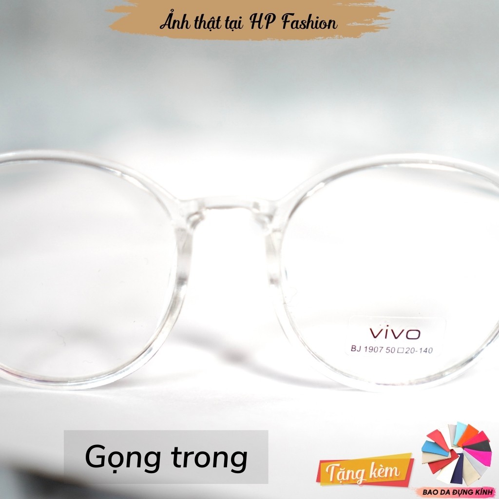 Gọng kính cận ngố tròn 💗Kính mát giả cận mắt mèo form Hàn Quốc nam nữ thời trang K3 - Happy Style