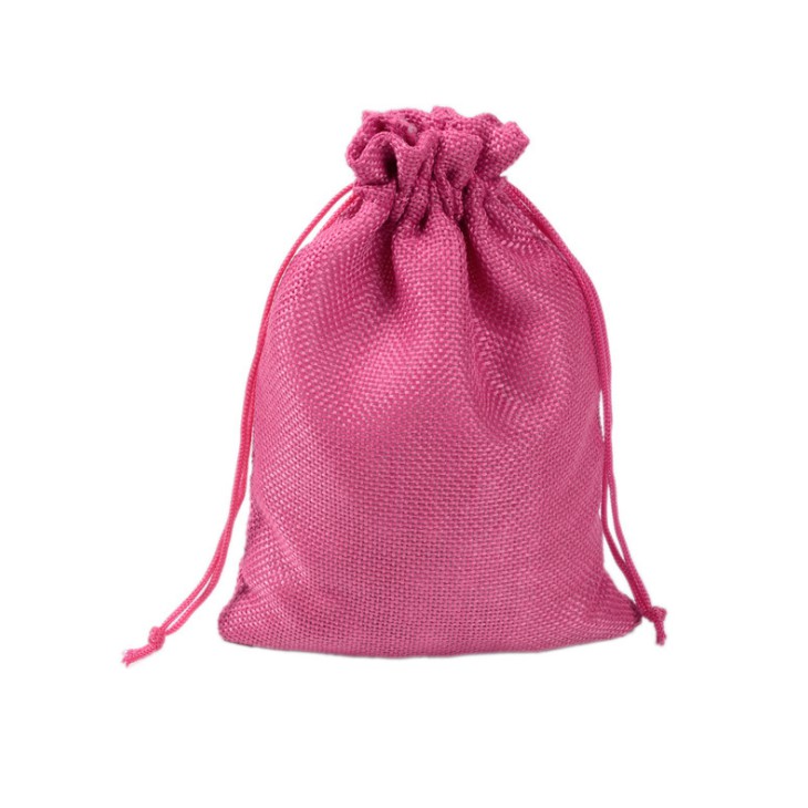 Túi Rút Canvas Vải Lanh 17cmx23cm Nhiều Màu, Xinh Xắn, Đựng Phụ Kiện, Đồ Dùng Cá Nhân, Đàn Kalimba