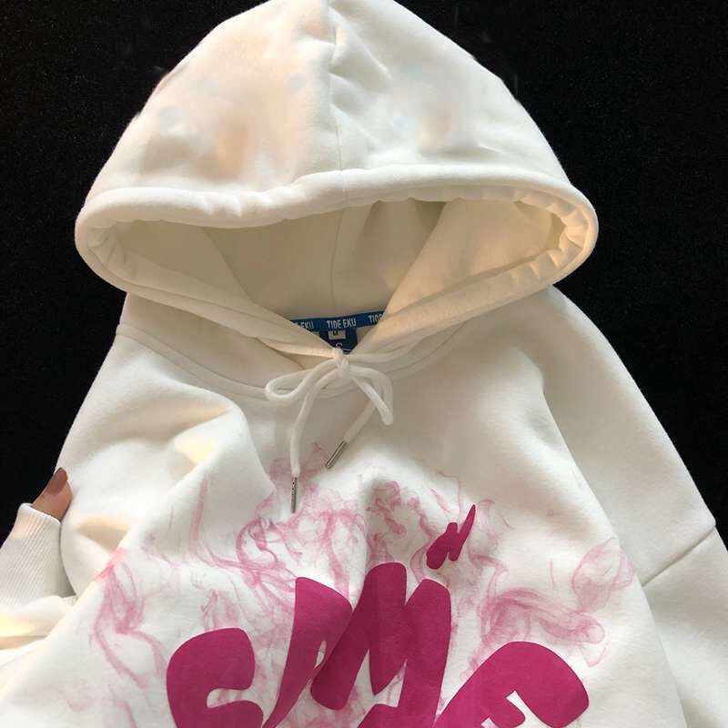 Áo Hoodies Tay Dài Form Rộng In Họa Tiết SAME Cực Phong Cách