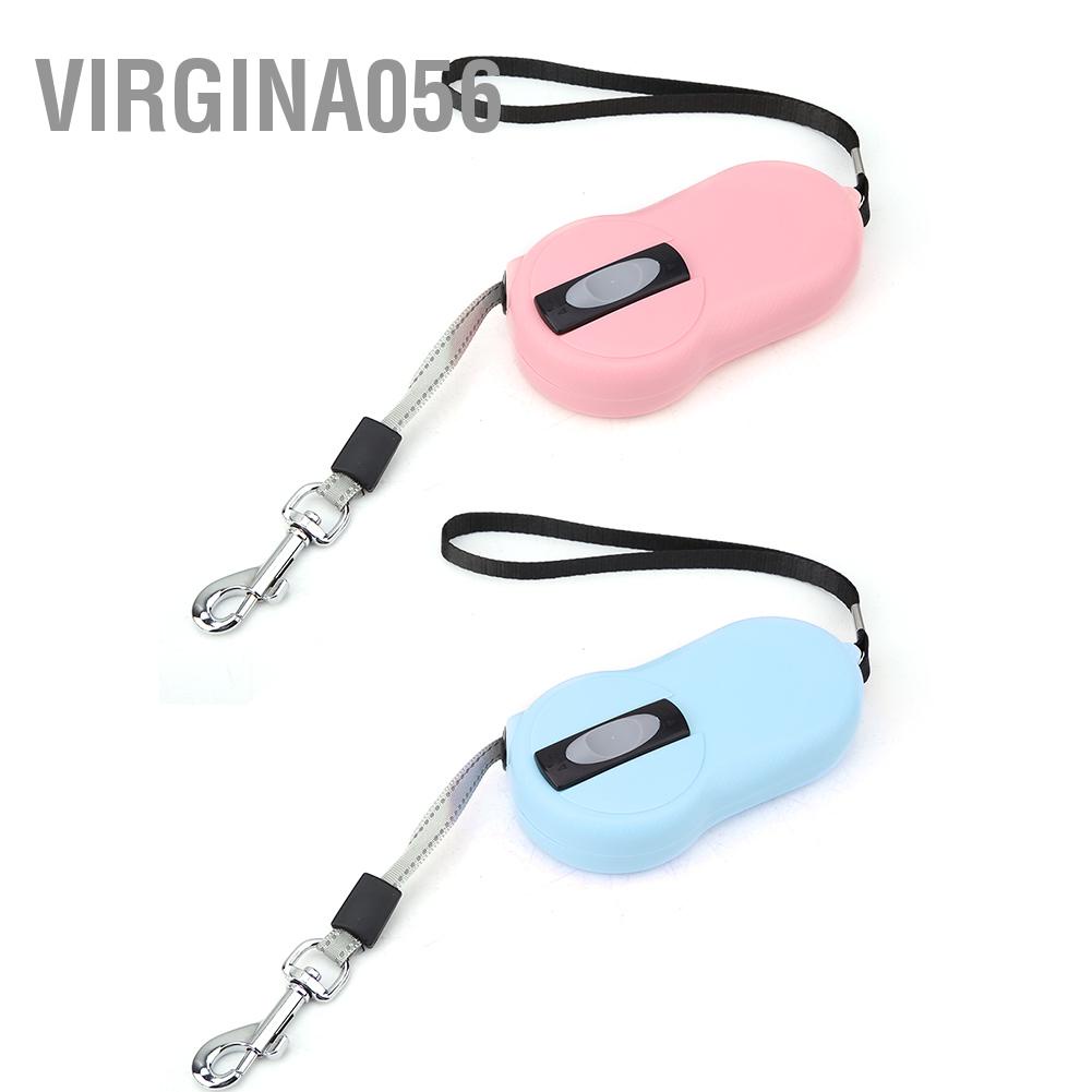 Virgina056 Virgina056 Dây xích cho chó có thể thu vào - Băng phản quang Nylon vật nuôi hạng nặng  Khóa giải phóng Tangle