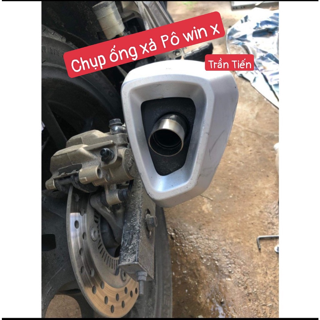 Chụp Ống Xả Pô Winner X Inox 304 Có Ốc