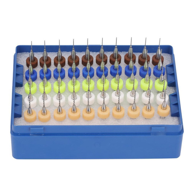 Set 50 Mũi Khoan PCB 0.5-0 Chuyên Dụng Cho Máy Khoan CNC