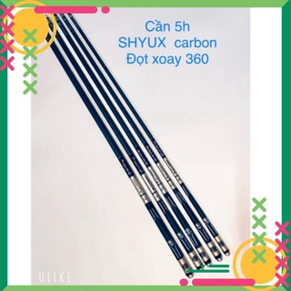 Cần câu tay 5h shyux carbon 3,6m-4,5m-5,4m-6,3m-7,2m siêu bền
