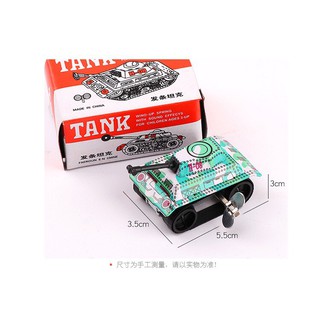 Đồ chơi xe tăng mini vặn cót, chạy trớn độc đáo cho bé