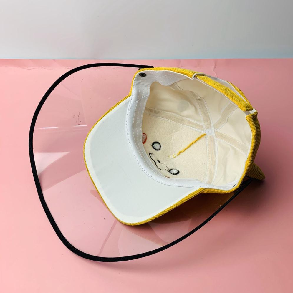 Nón Tai Bèo Chống Dịch Cho Bé, Mũ Có Kính Che Bụi, Chắn Gió, Côn Trùng Bay Vào Mặt Bé