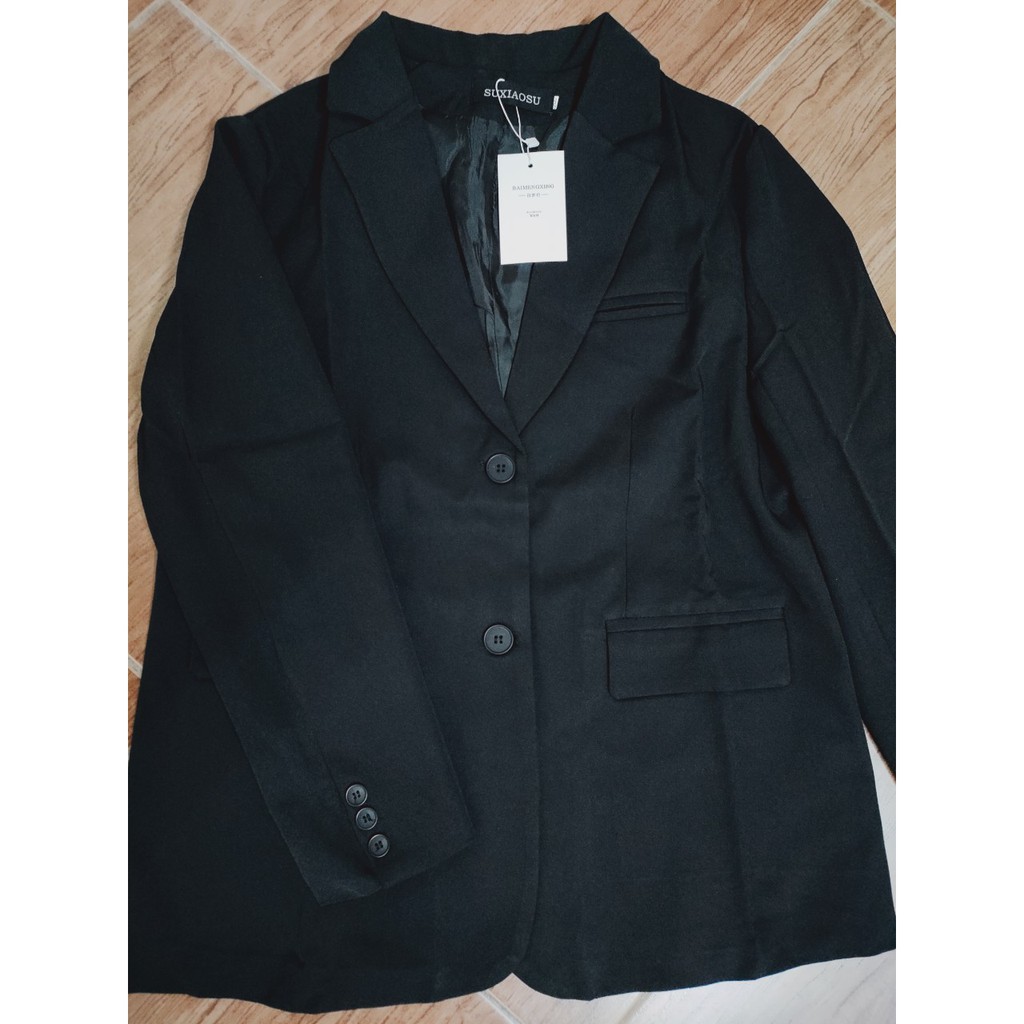 Sẵn Nâu-S,LẢnh thật 6 hình cuối-Áo blazer thời trang xuân thu Hàn Quốc