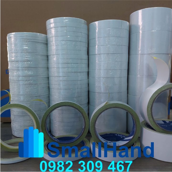 Băng dính 2 mặt vàng dầu – Dùng trong công tác VPP, dán hồ sơ, bao thư, bưu thiếp...