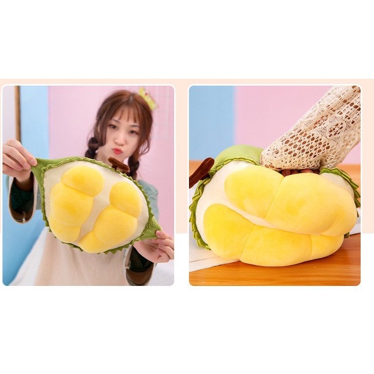 Gấu Bông Trái Cây Gối Ôm Hình Trái Sầu Riêng Siêu Độc Lạ 25cm