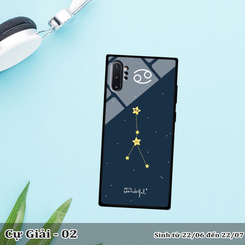Ốp lưng kính Samsung Galaxy Note 10 Plus -cung hoàng đạo