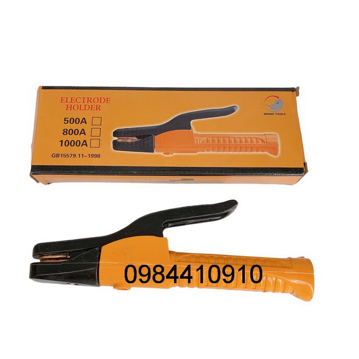 KẸP QUE HÀN RHINO 500-800-1000A CÁN NHỰA