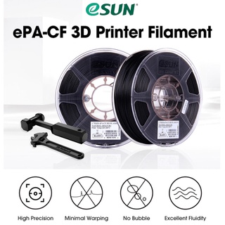 Nhựa in 3d carbon fiber esun epa-cf natural màu đen 1kg/cuộn