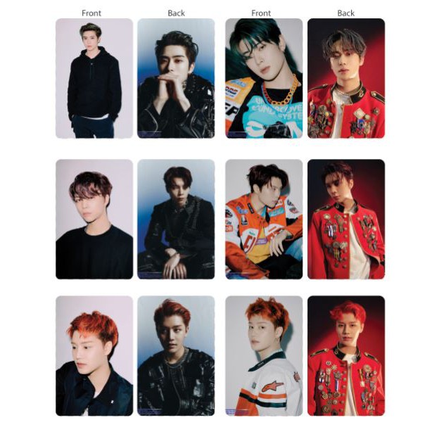 Set 18 thẻ card nhựa NCT 127 - The Final Round in 2 mặt bo góc