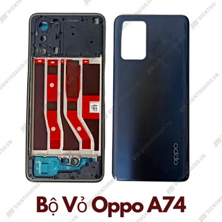 Bộ vỏ oppo a74 xanh và đen