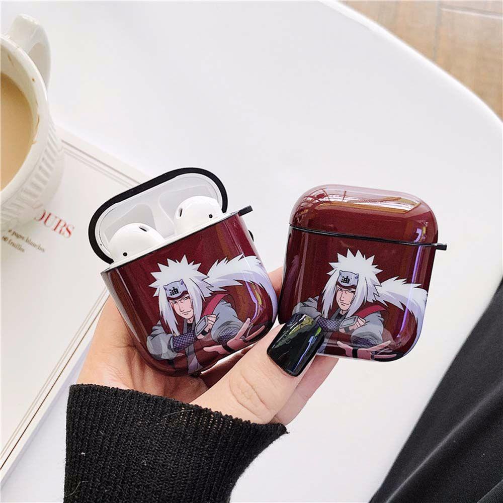 Vỏ Bảo Vệ Hộp Sạc Tai Nghe Airpods 1 2 Không Dây Họa Tiết Hoạt Hình Naruto Uchiha Sasuke Ốp