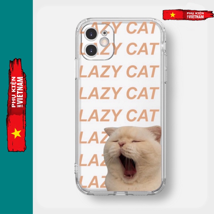 Ốp lưng iphone 6, 6s plus, 7 8 Plus, X, XS, XR, XSMAX, 11 , 12, 13 PROMAX trong quãng LAZY CAT, LAZY DOG PKVN