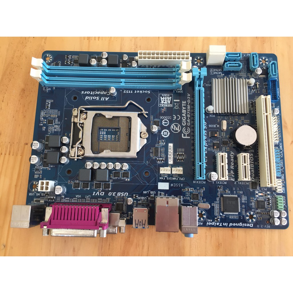 Mainboard Gigabyte B75M-D3V (nguyên zin, sạch đẹp)