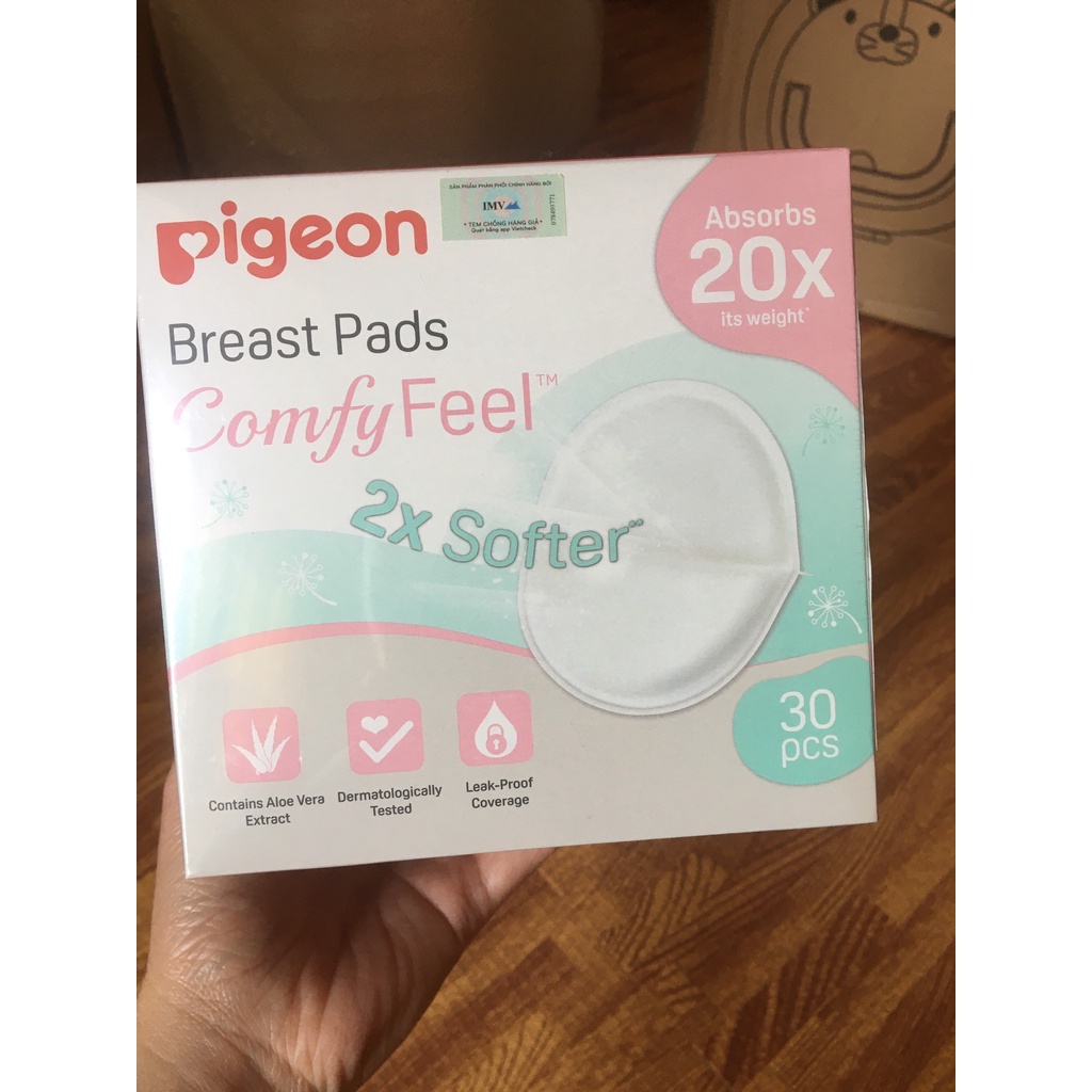Tấm lót thấm sữa Nha Đam Pigeon siêu thấm mềm mại, thấm hút 20 lần