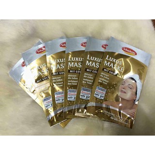 Có bill Mặt nạ vàng non Luxus Maske Mit Gold