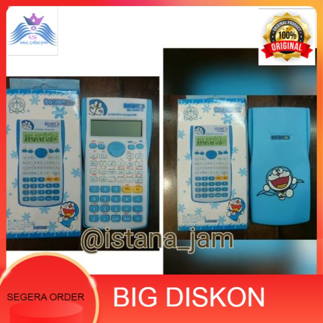 Mô hình đồ chơi Doraemon fx 350 Ms. Máy tính bỏ túi hình Doraemon dễ thương Máy tính khoa học