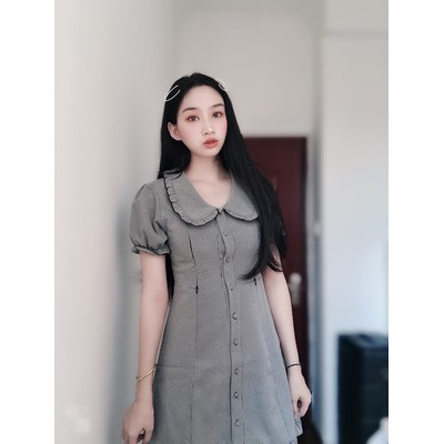 Đầm vintage - đầm red Kẻ sọc TWICE vocation party Dress
