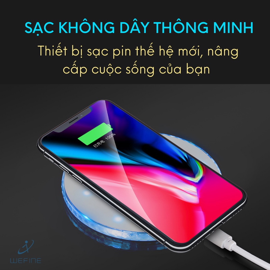 SẠC KHÔNG DÂY NHANH KIỂU DÁNG TRÒN 10W, 15W DÙNG CHO IPHONE