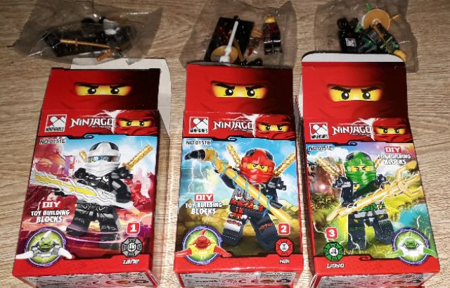 Lắp ráp 1 hộp LegoNinjago 0151E có nhiều chi tiết bằng nhựa ABS rất đẹp