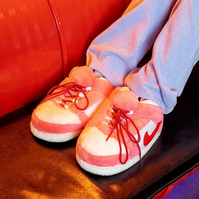 Dép bông đi trong nhà ĐẾ CAO SU màu hồng HÀNG CÓ SẴN vyvyshop