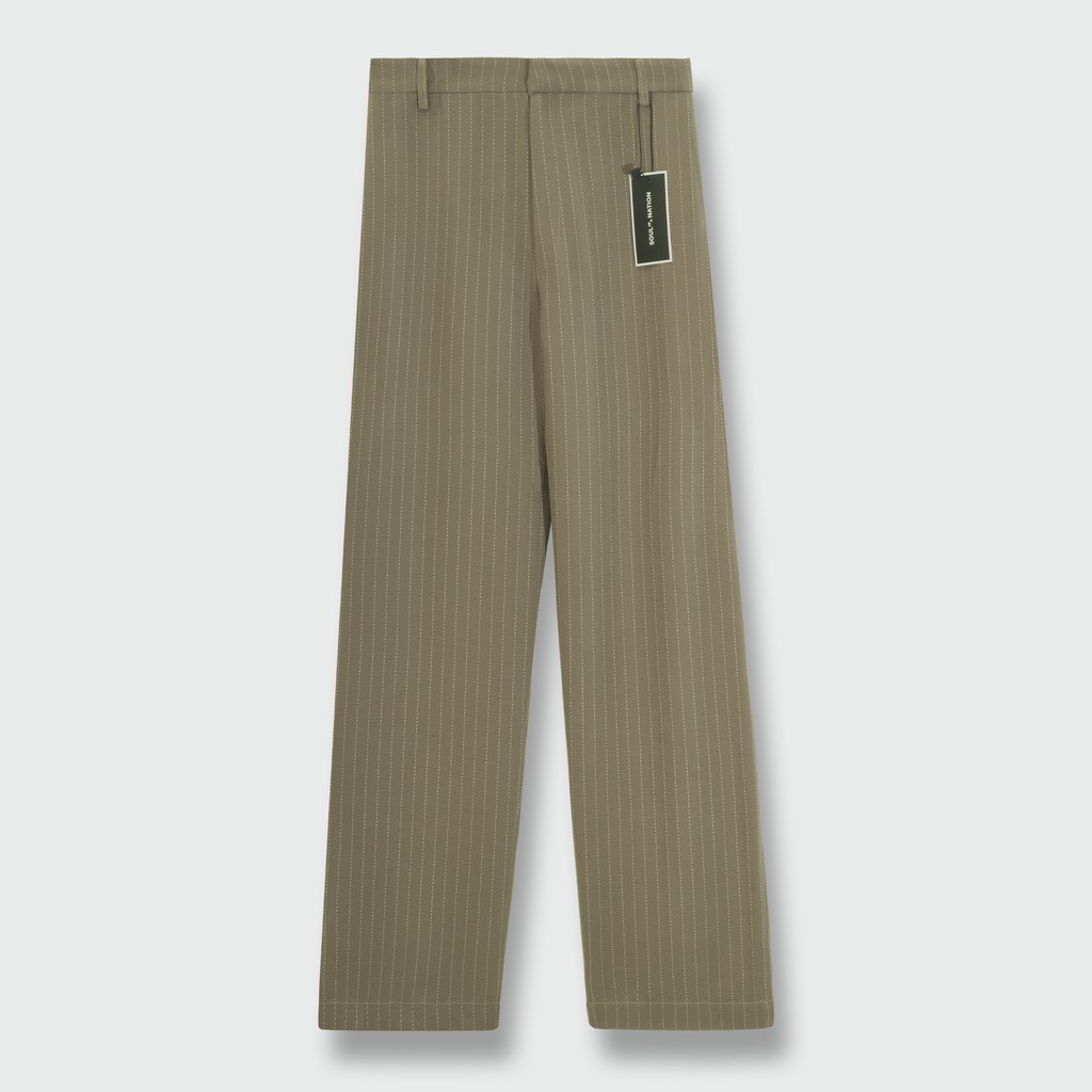 Quần tây nữ ống đứng, chất liệu Cotton cao cấp kẻ sọc đặc biệt, phong cách năng động - Kem Nâu | BigBuy360 - bigbuy360.vn