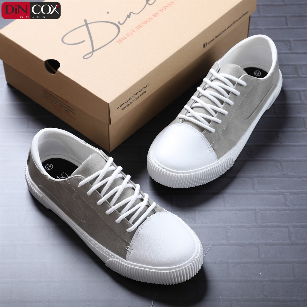 [COX] Giày Nữ/Nam Sneakers Dincox D07 GREY-WHITE CHÍNH HÃNG