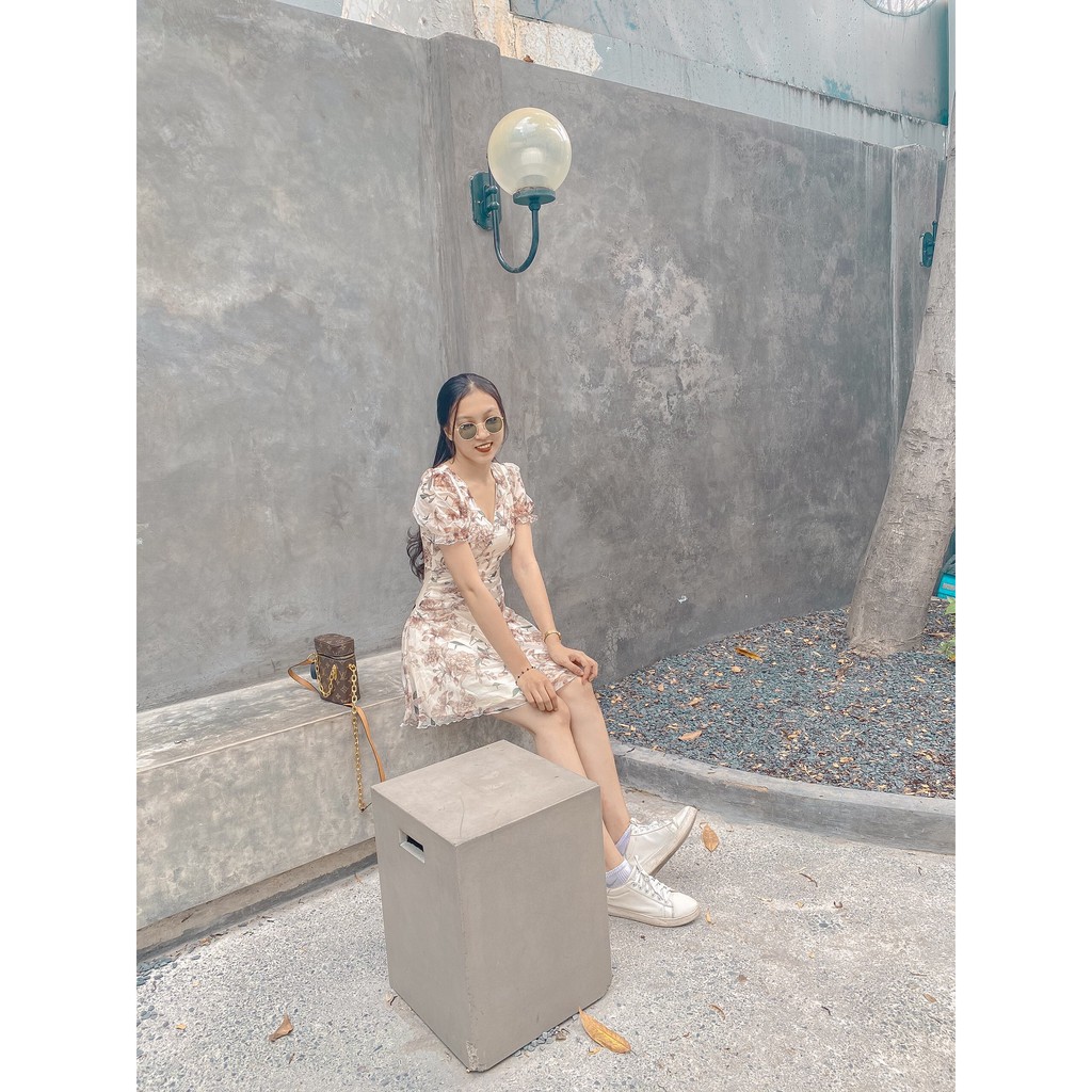 Đầm bigsize hoa Maris DA0032  - Tú Mỡ - đầm cho người béo mập 50-95KG - Mặc đi tiệc, đi chơi hoặc dạo phố | BigBuy360 - bigbuy360.vn