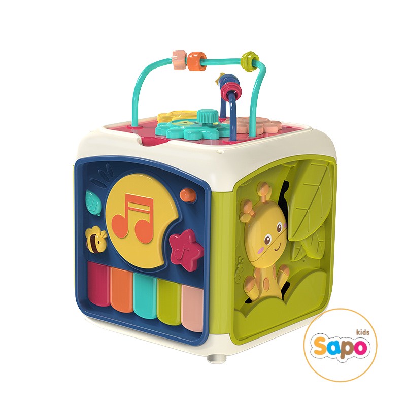 Hộp âm nhạc đa năng 7 mặt giáo dục sớm cho trẻ có tặng kèm pin và tua vít Sapo Kids