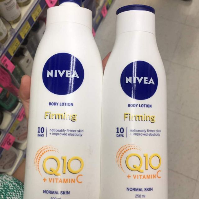 Dưỡng thể trắng da mờ thâm Nivea Body Firming Q10 plus Vitamin C nội địa Úc