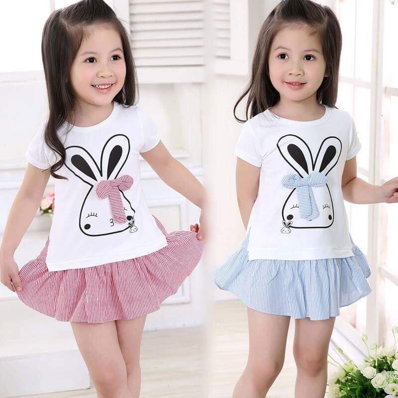 Bộ váy thỏ cho bé