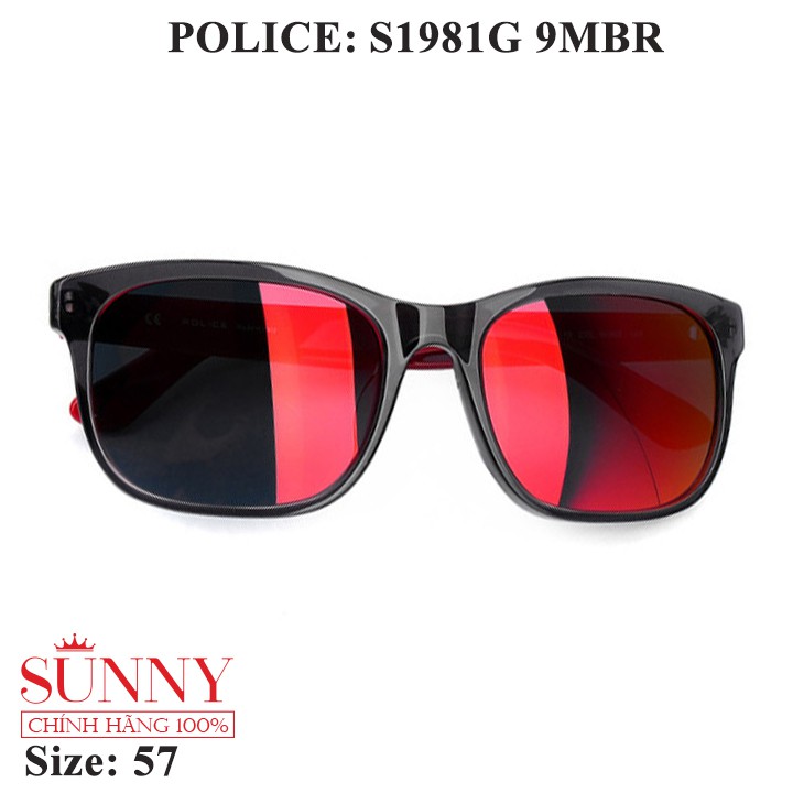 Kính mát chính hãng Police S1981G màu sắc thời trang, thiết kế dễ đeo bảo vệ mắt